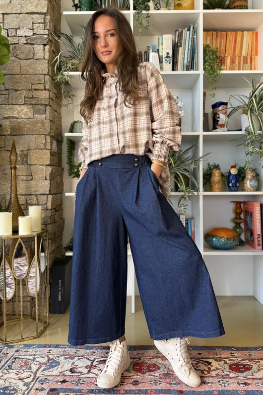Billie Skirt Culotte Jean Denim